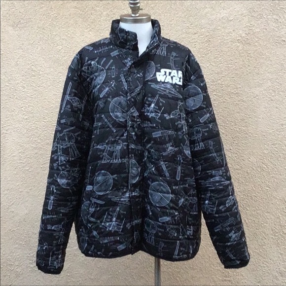 [SOLD] Disney Star Wars Blueprint Quilted Parka - Picture 3 of 8